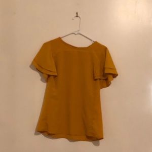 Mustard color shirt size small Banana Republic